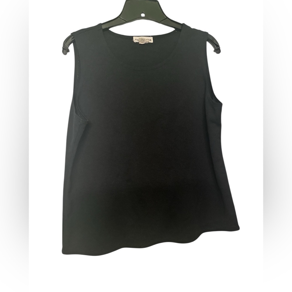 Notations Black Sleeveless Tank Top